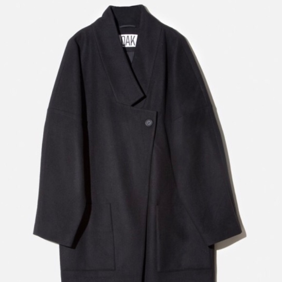 OAK NYC Dropped Lapel Coat - Picture 3 of 4